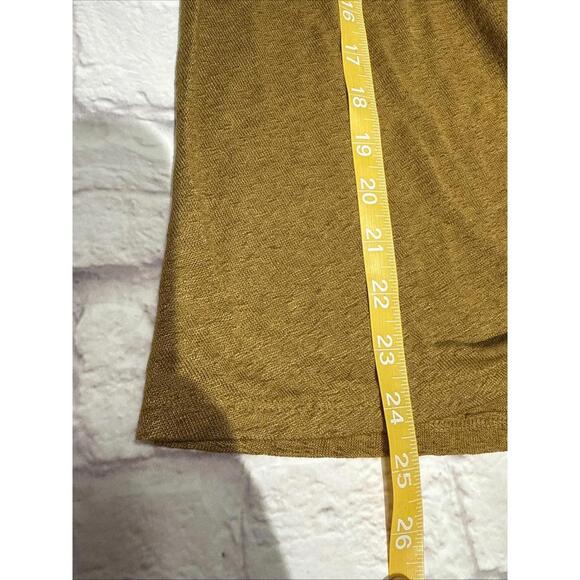 NWT Caslon M Bronze  Rust Brown Short Sleeve Tie Twist Waist Top T Shirt V Neck - Picture 7 of 7